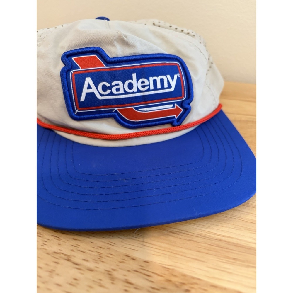 Staunch the right stuff Academy Rope Bill Mesh Hat Blue Adult Snapback - Picture 2 of 6